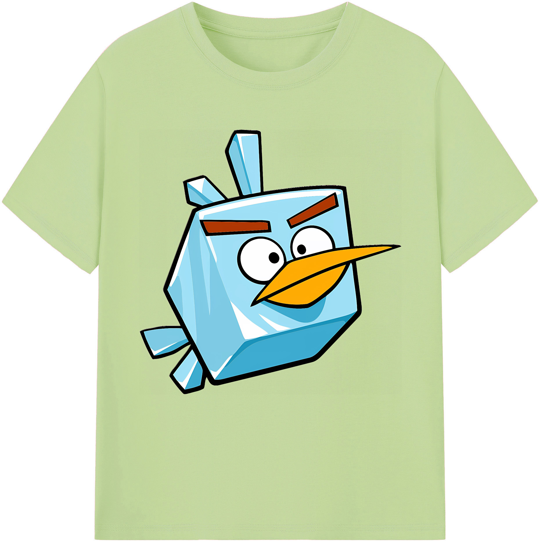 （画像用） Angry Birds アングリーバード 綿100％半袖Tシャツ（フロントプリント）